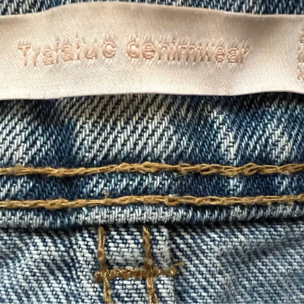 Zara Distressed Denim Mini Skirt - Blue - Picture 7 of 7